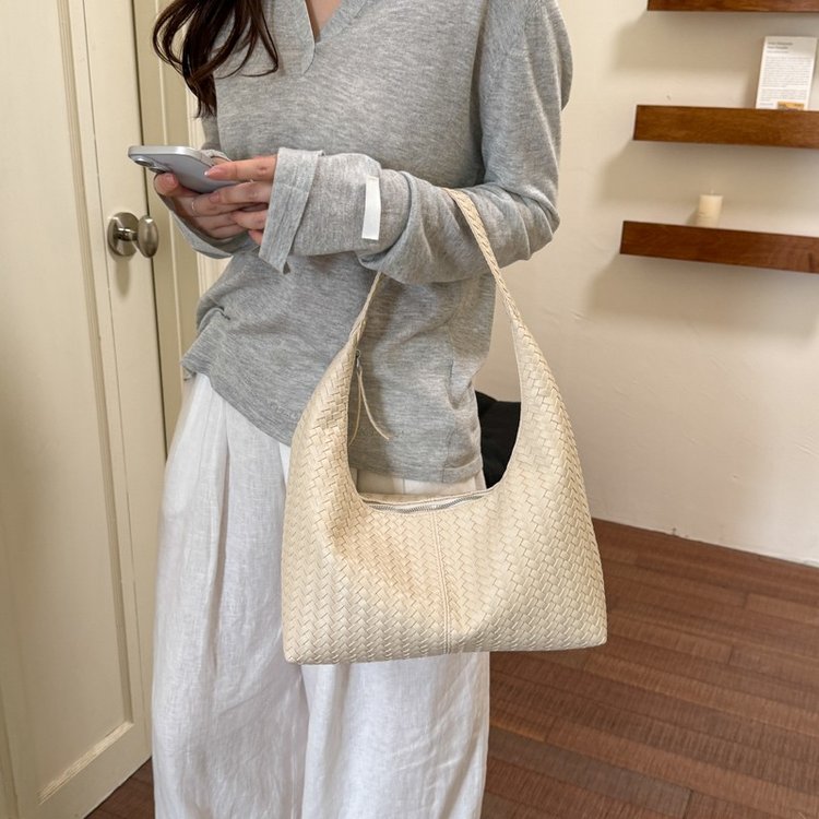Women’s Woven Hobo Shoulder Bag | Multi-Color Fashion Handbag