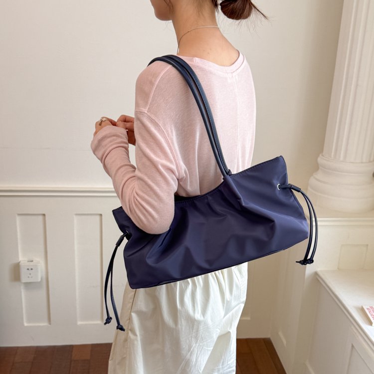 Women's Minimalist Ruched Shoulder Bag | Slouchy Hobo Purse