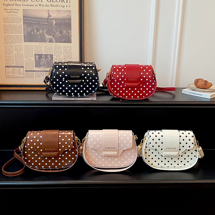 Women's Polka Dot Mini Crossbody Bag | Small Shoulder Purse