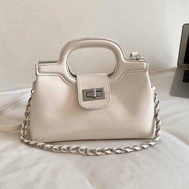 Women's Mini Top Handle Bag | Vintage Chain Crossbody Purse