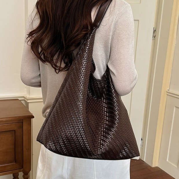 Women's Woven Texture Hobo Bag | Slouchy Shoulder Purse