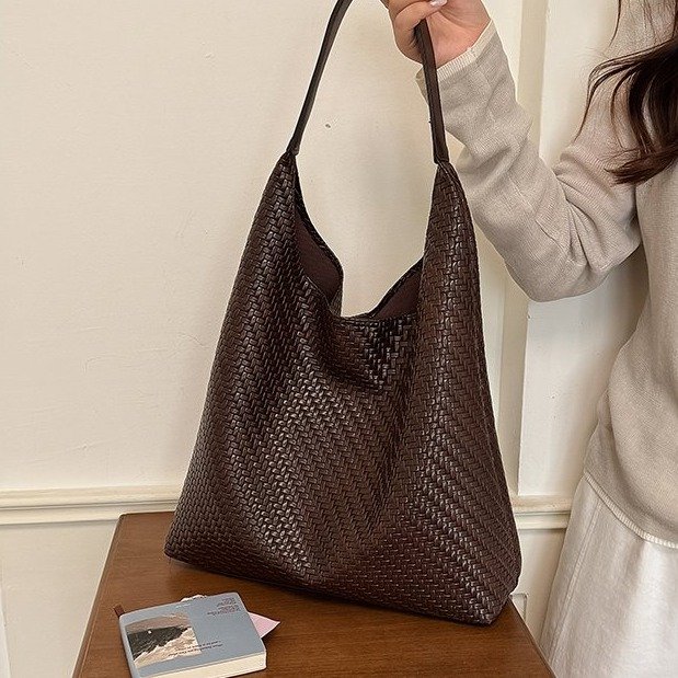 Women's Woven Texture Hobo Bag | Slouchy Shoulder Purse
