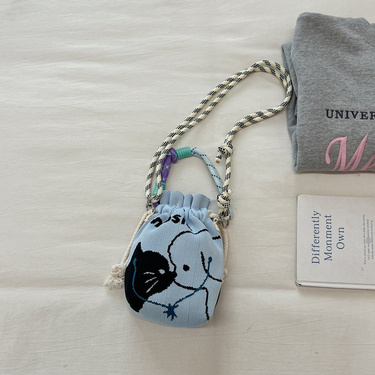 Women's Mini Charm Bag | Cute Beaded Handle Handbag