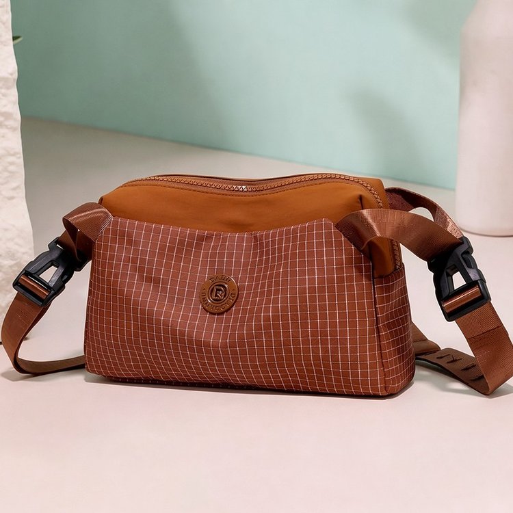 Unisex Textured Messenger Bag | Retro Flap Crossbody Bag