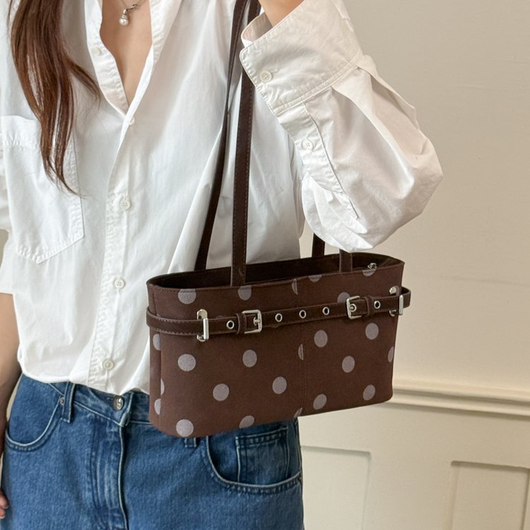 Women's Polka Dot East-West Shoulder Bag | Y2K Handbag