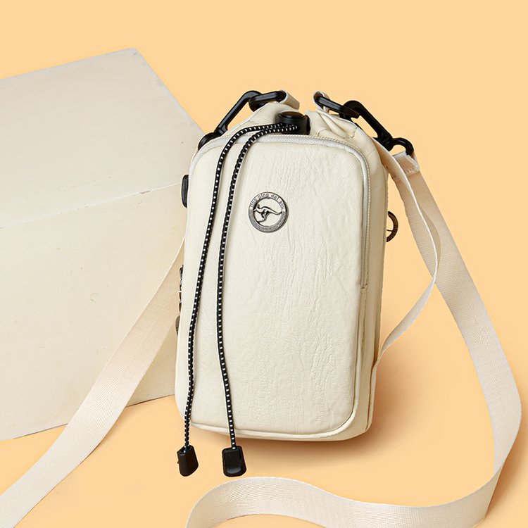 Wholesale Unisex Vertical Crossbody Bag with Double Zipper