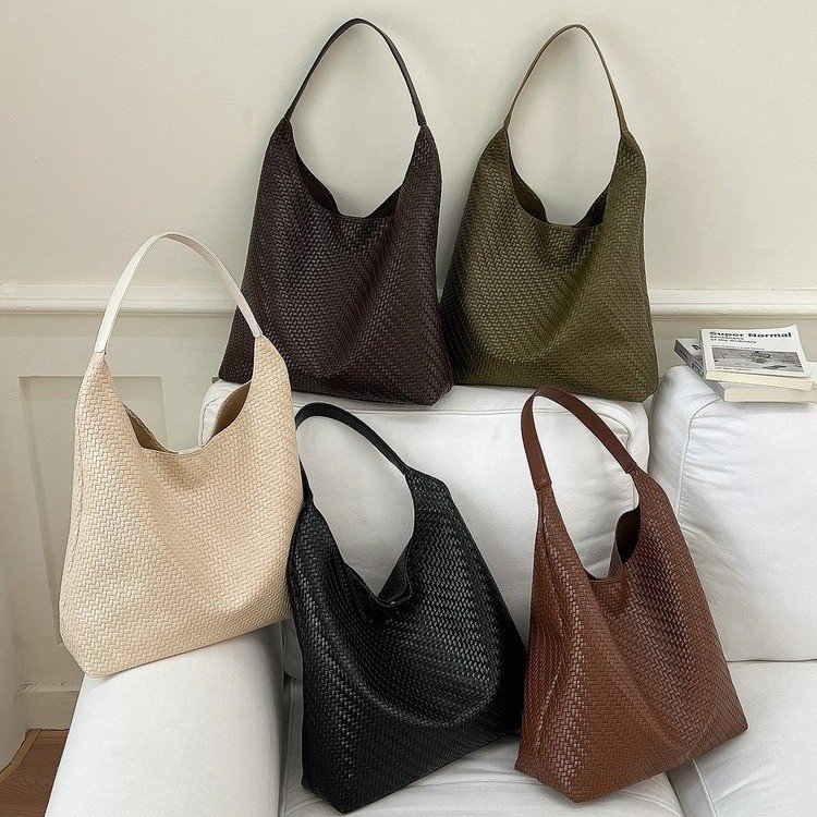 Women's Woven Texture Hobo Bag | Slouchy Shoulder Purse