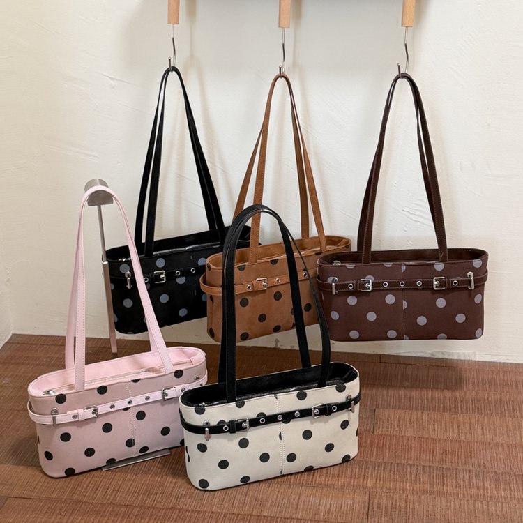 Women's Polka Dot East-West Shoulder Bag | Y2K Handbag