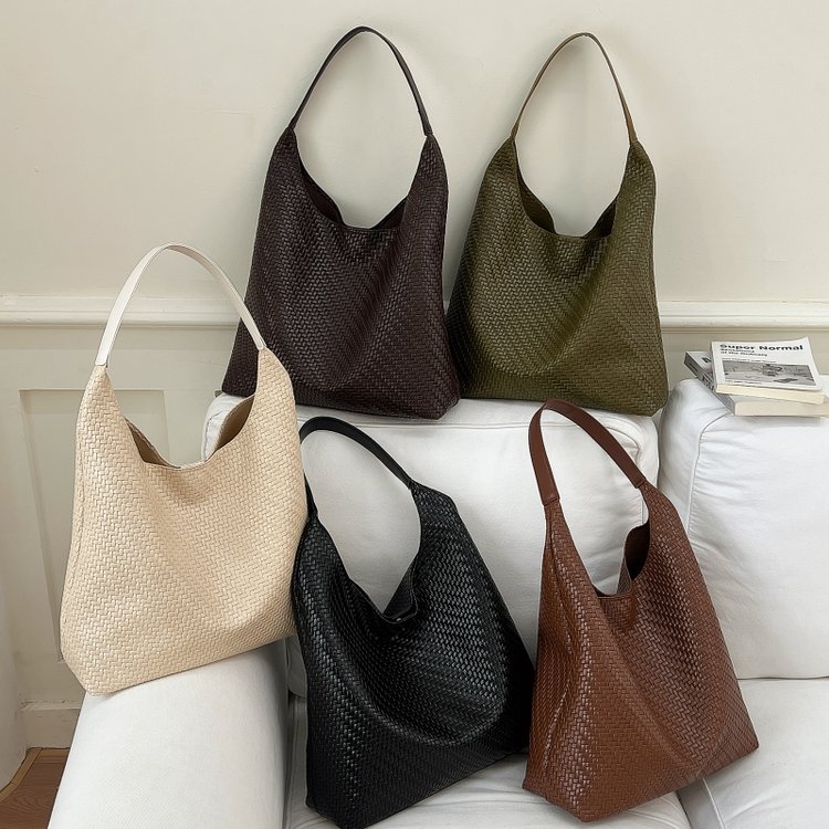 Women's Woven Texture Hobo Bag | Slouchy Shoulder Purse
