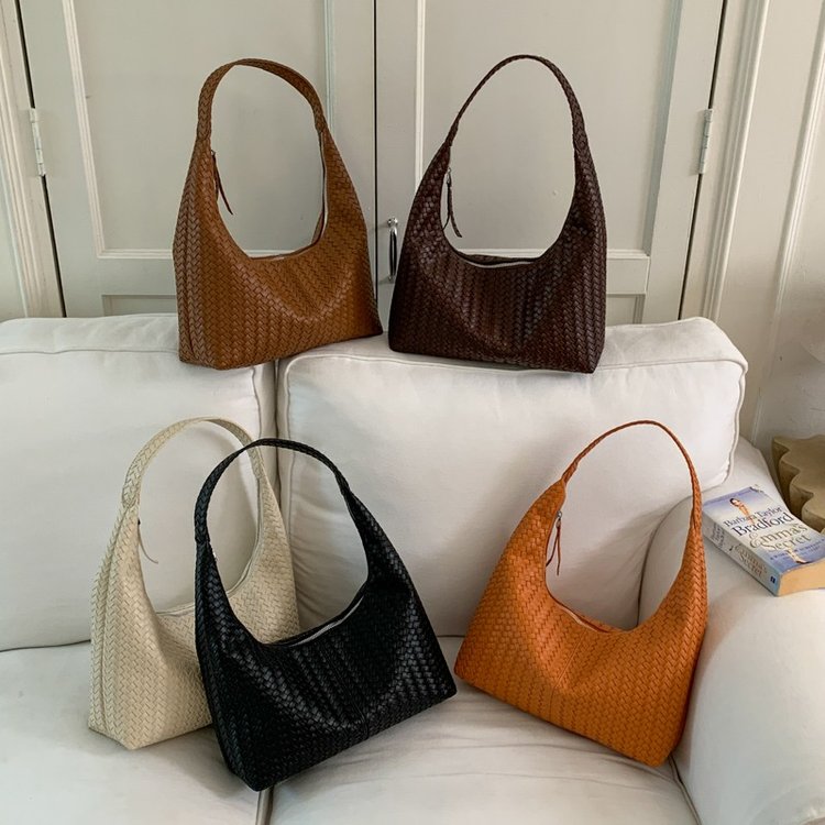 Women’s Woven Hobo Shoulder Bag | Multi-Color Fashion Handbag
